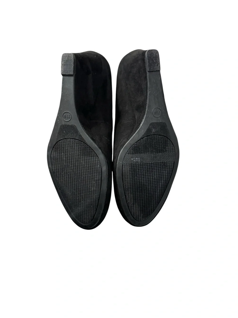 Black Suede Wedge Pumps size 11 - Picture 7 of 7